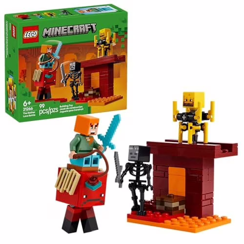 🛍️LEGO Minecraft A Batalha de Lava no Nether 21266