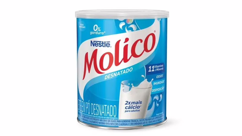 Leite em Pó Desnatado MOLICO Total Cálcio 280g Molico Sabor