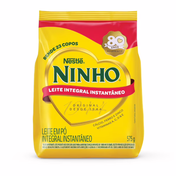 Leite em Pó Instantâneo Integral Ninho Sachê 575g