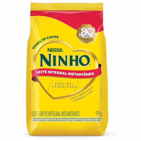 Leite em Pó Instantâneo Integral Ninho Sachê 975g