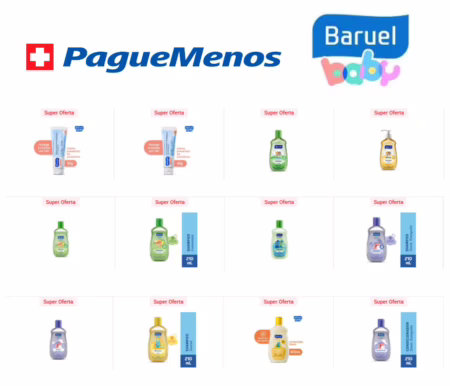 Linha Baruel infantil com 50% off
