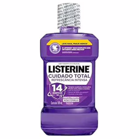 Listerine Cuidado Total 14 Benefícios em 1 Enxaguante Bucal, 500mL