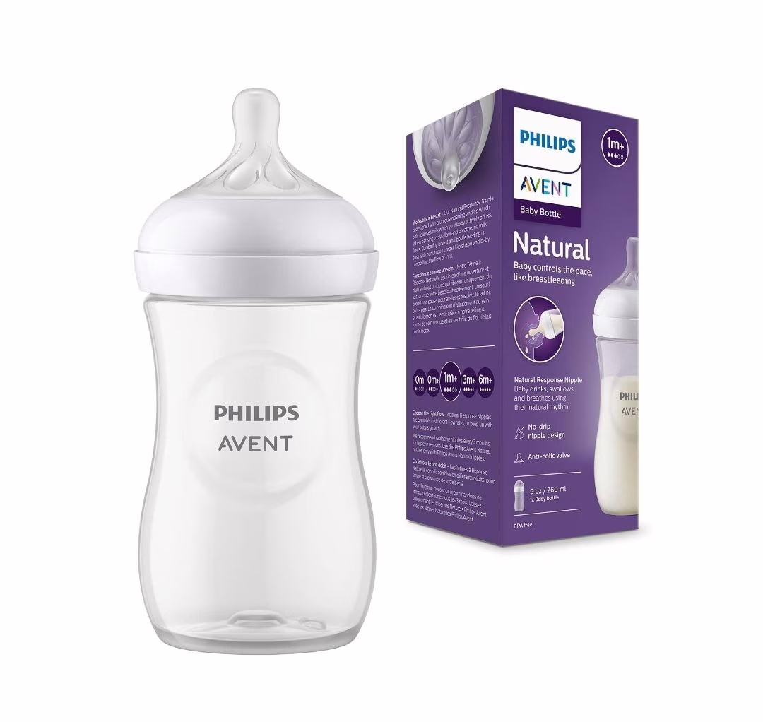 Mamadeira Pétala 3.0 260ml Transparente, Avent