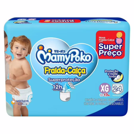 MamyPoko Fralda-Calça Superproteção Xg 24 Unidades