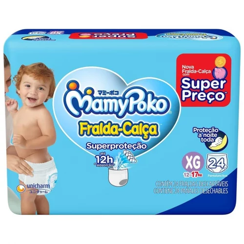 MamyPoko Fralda-Calça Superproteção Xg 24 Unidades