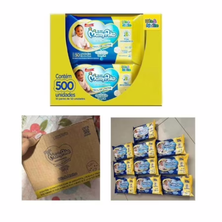 MamyPoko Lenços Umedecidos Dia&Noite 500 Unidades
