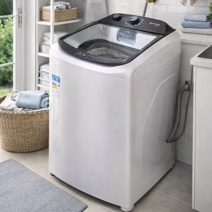 Máquina De Lavar Electrolux Efficient 13kg Auto Cesto Inox