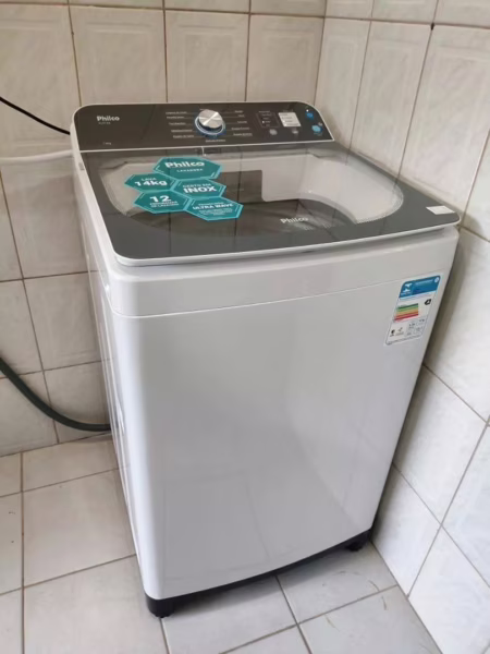 Máquina de Lavar Philco Plr14a 14kg 12 Tipos de Lavagem Branca