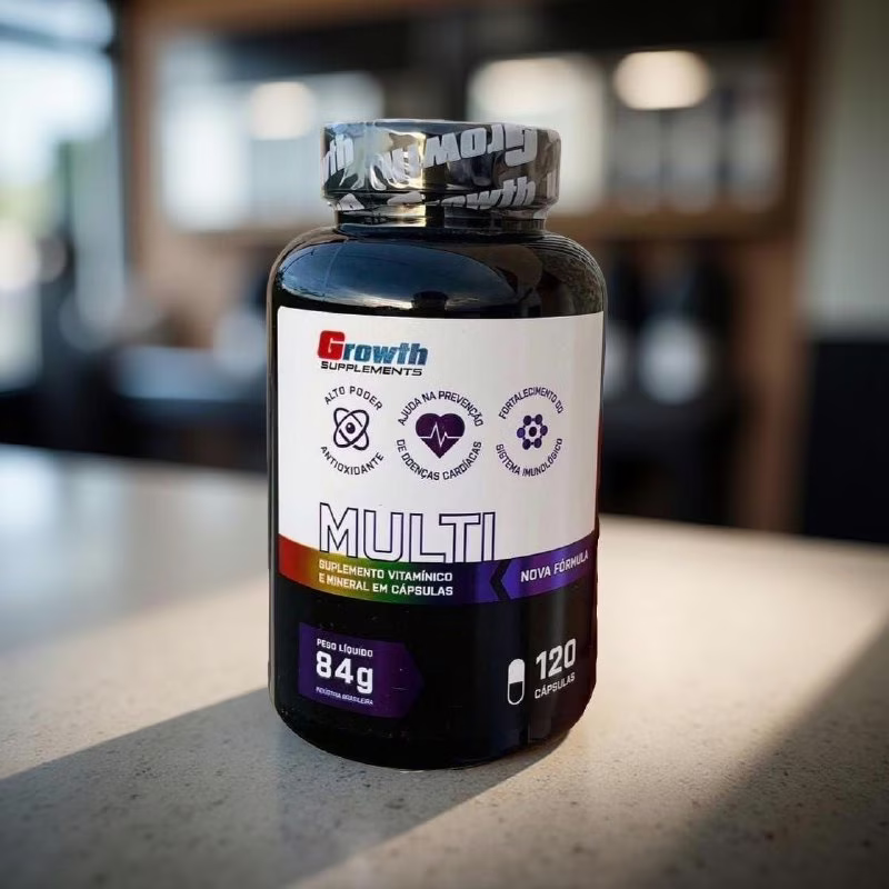 Multivitamínico 120 Cáps. Growth Supplements - Sabor Neutro (Nova Fórmula)