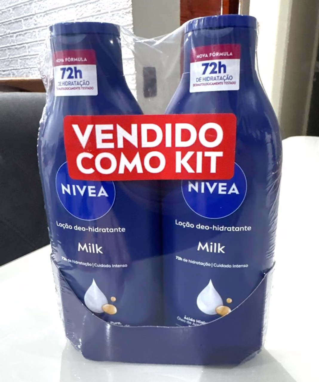 NIVEA Kit Loção Hidratante Milk Pele Seca a Extrasseca 400ml (2 unidades)