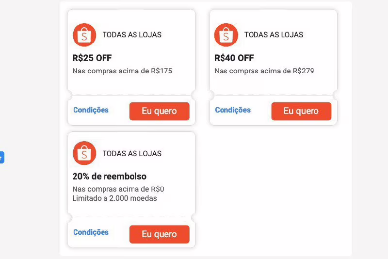 🚨NOVOS CUPONS SHOPEE