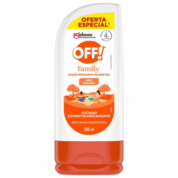 OFF! Family Repelente de Mosquitos, Protege por até 4h, Loção, 200ml