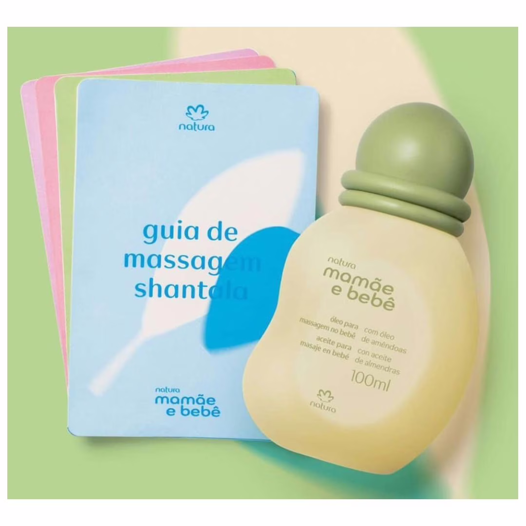 Óleo com Guias de Massagem Mamãe e Bebê 100ml