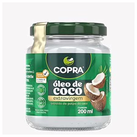 Óleo de Coco Extra Virgem 200Ml, Copra