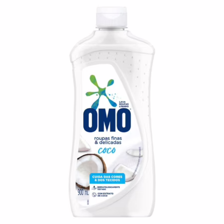 OMO Roupas Finas E Delicadas Sabão Líquido Coco 900Ml