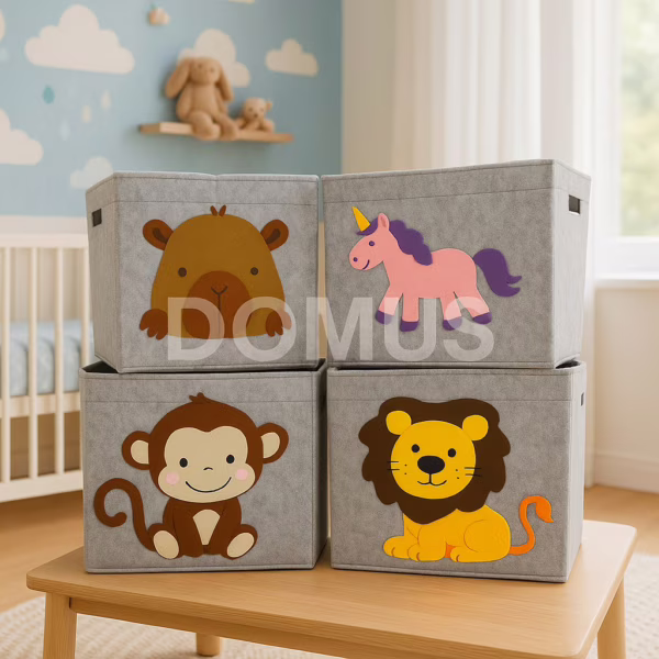 Organizador Cesto Multiuso Dobrável Brinquedos