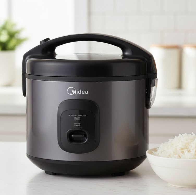 •⁠  Panela De Arroz Elétrica 3l Preta Midea Cor Preto