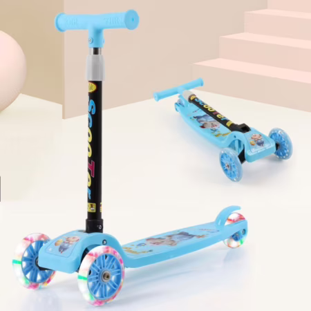 Patinete Infantil 3 Rodas De Led Dobrável Scooter Crianças1715