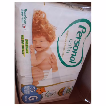 Personal Fralda Baby Premium Protection G, 56 Unidades