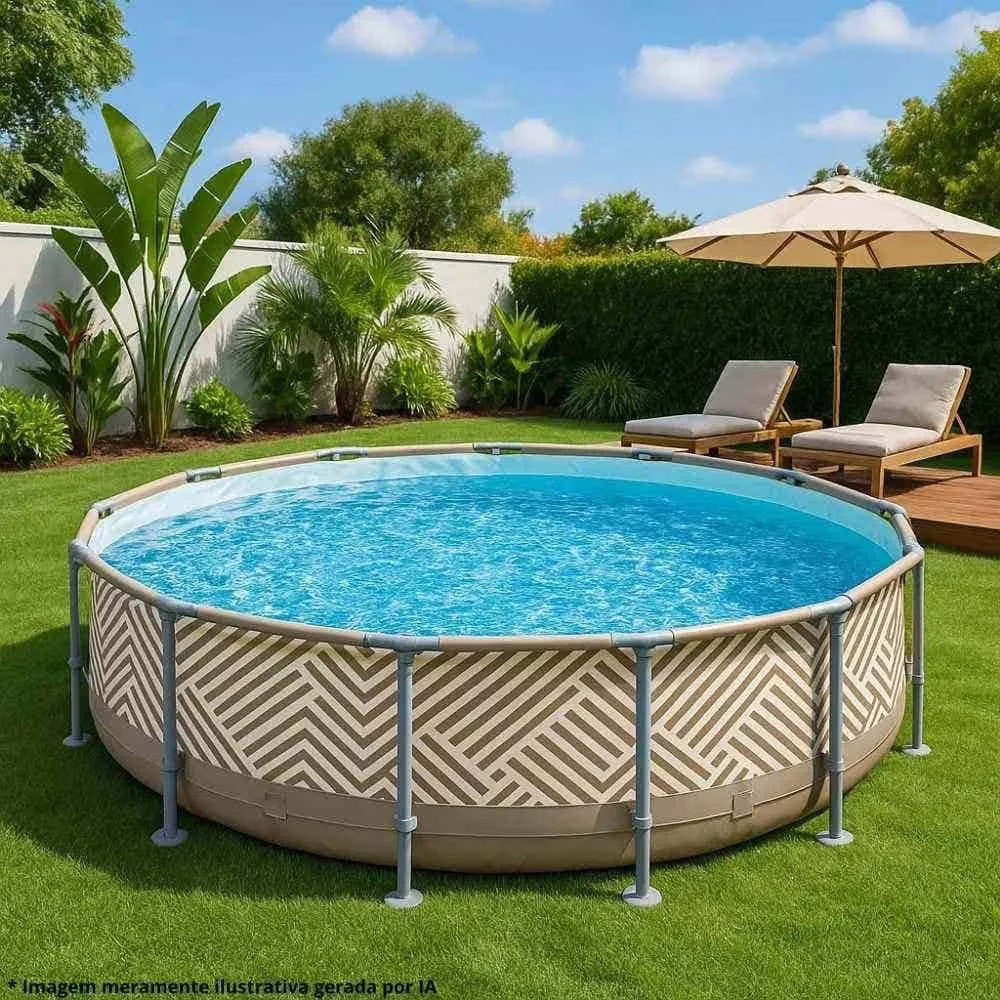 Piscina De Armação Circular 5200l Diâmetro 3,05 Metros Mor