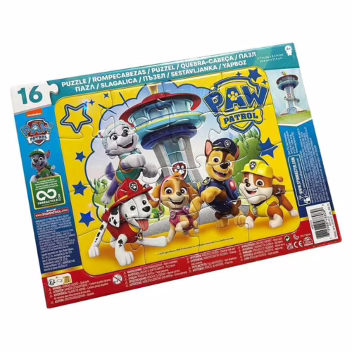 Quebra-Cabeça 16 Peças - MOLDURA PATRULHA CANINA - Grow