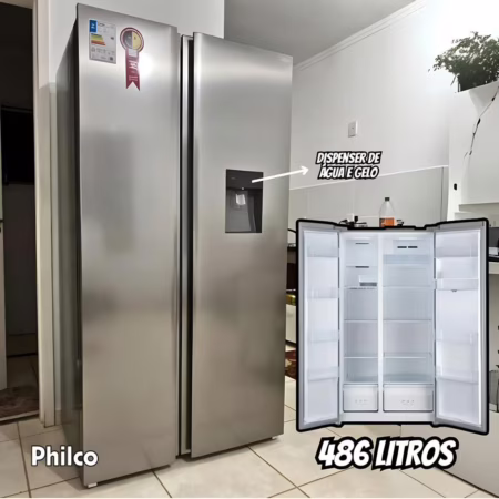 Refrigerador/Geladeira 486L Side By Side Philco PRF504ID 127V