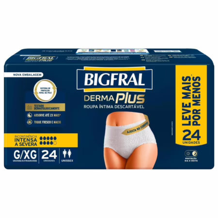 Roupa Íntima Bigfral Derma Plus G/XG 24 Unidades