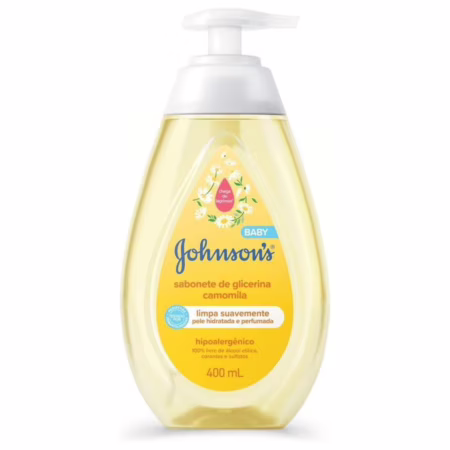 Sabonete Líquido Glicerina Camomila JOHNSON’S Baby, 400ML