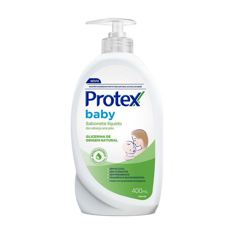 Sabonete Líquido Para Bebê Protex Baby Glicerina 400ml