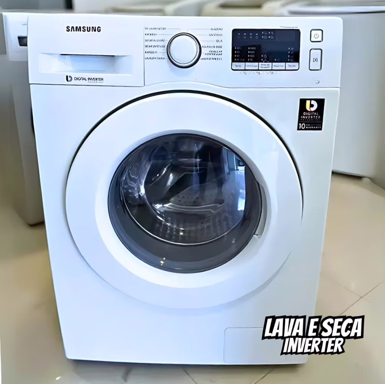 Samsung Lava e Seca Digital Inverter Ecobubble™ WD10M Branca 10.1kg