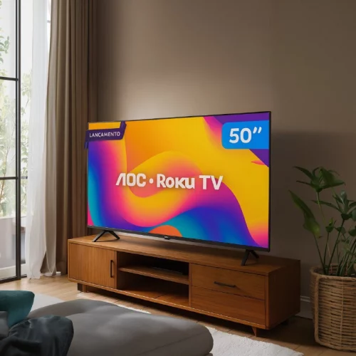 Smart Tv 50 Aoc 4k Dled 50u7045/78g Roku Tv Quad