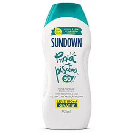 Sundown Protetor Solar Corporal Loção FPS 50, Pague 250ml e Leve 350ml