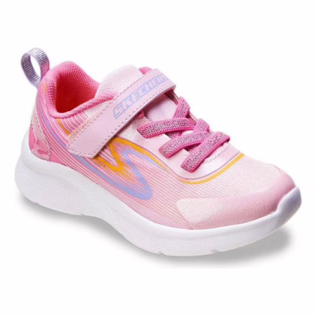 Tênis Infantil Skechers Microspec Estampado Rosa Liso 23 Br