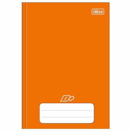 Tilibra - Caderno Brochura Capa Dura 1/4 D+ Laranja 48 Folhas