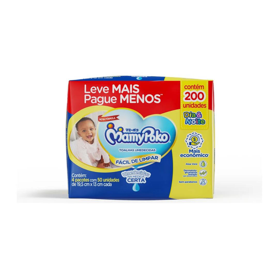 Toalhas umedecidas MamyPoko Dia&Noite 200 un