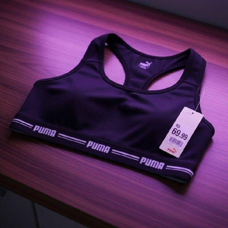 Top Puma Nadador Feminino Sem Bojo Algodão Fitness Academia Top Puma Nadador Feminino Sem Bojo Algodão Fitness Academia