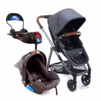 🛍️Travel System Infanti, Epic Lite Trio, 0 a 15kg, Grey Vintage