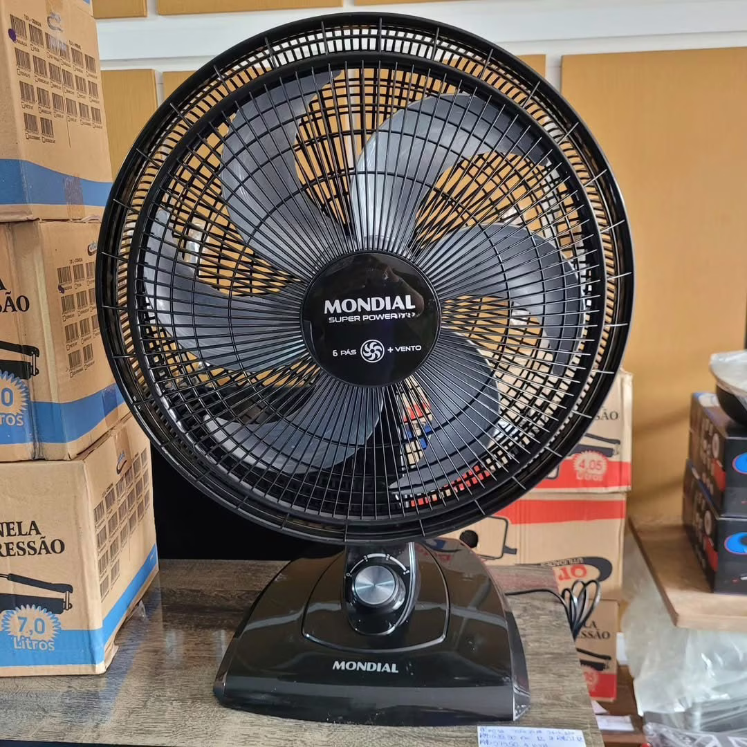 💎 Ventilador de Mesa 30cm Super Power Mondial 60W VSP-30-B