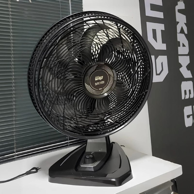 Ventilador de Parede e Mesa WAP FLOW TURBO com 8 Pás 3 Velocidades