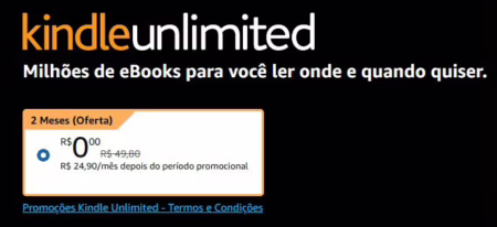 2 meses GRÁTIS de Kindle Unlimited + de 1 milhão de E-books