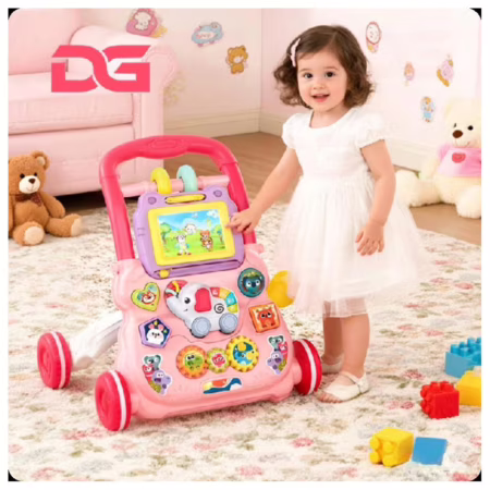 Andador Infantil Empurrador Infantil Educativo Musical Empurrador Quadro Magico Educativo Bebê P20