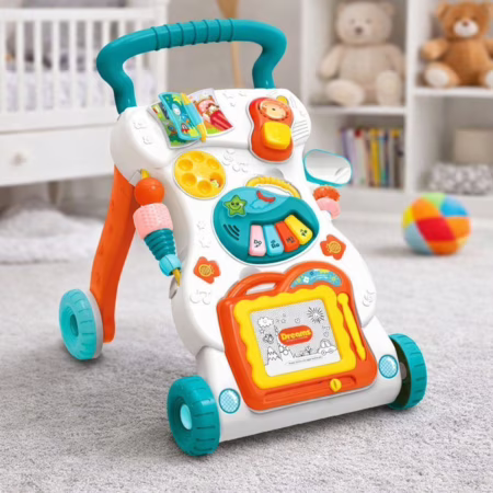 Andador Musical Empurrador Educativo para Bebê - Atentu