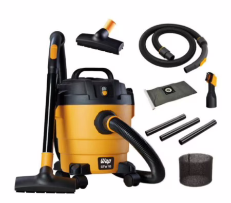 Aspirador De Pó E Água Wap Gtw 10 Compacto 1400w 10 Litros Amarelo/preto 127v