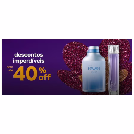 Até 40% OFF + 15% OFF com cupom em diversos itens Natura?
