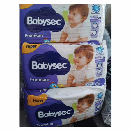 Babysec Fralda Premium Hiper G 60 Un