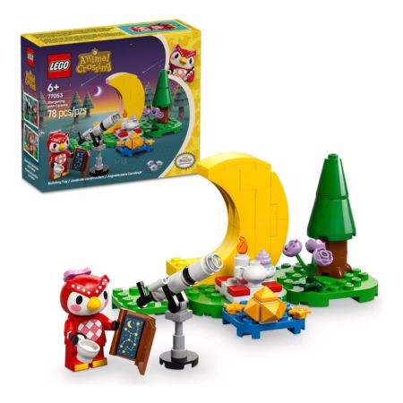 Blocos De Montar 77053 Animal Crossing 78 Peças Lego Observando As Estrelas Com Celeste