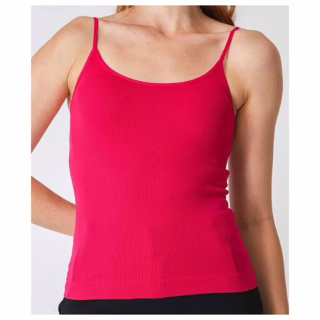 Blusa Regata Feminina Canelada Sem Costura Marisa Rosa-58051