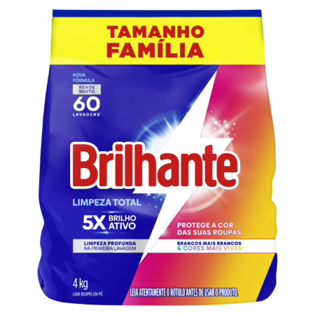 Brilhante Lava-Roupas Em Pó 4kg