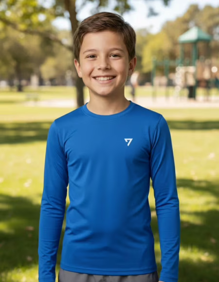 Camisa Térmica Infantil Proteção Solar Uv Blusa Segunda Pele (Várias cores - Tam. 2 ao 9)