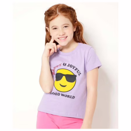 Camiseta Infantil Manga Curta Estampada Marisa Tam 4 a-44623
